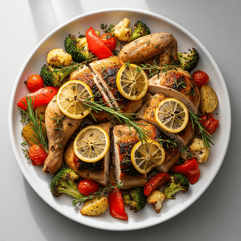 Lemon Herb Chicken with Roasted Vegetables